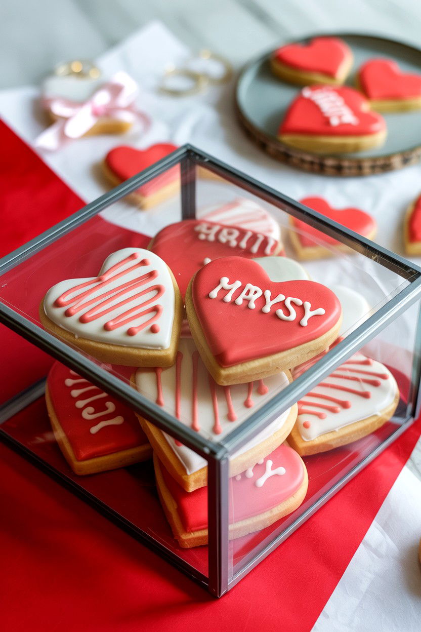 Clear Cookie Box - 25 Valentine's Day Clear Box Ideas
