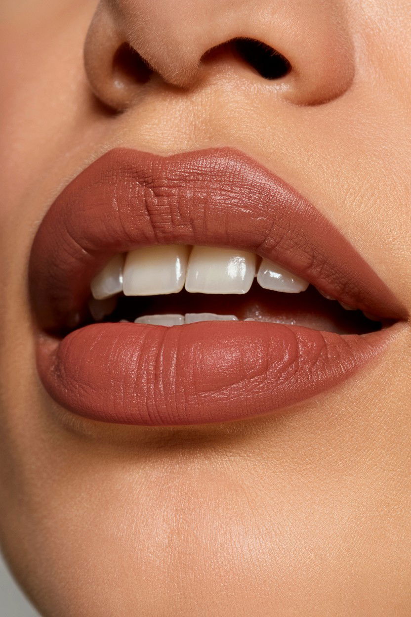 Cocoa Matte Lip Liner - 25 Matte Valentine's Day Makeup Ideas