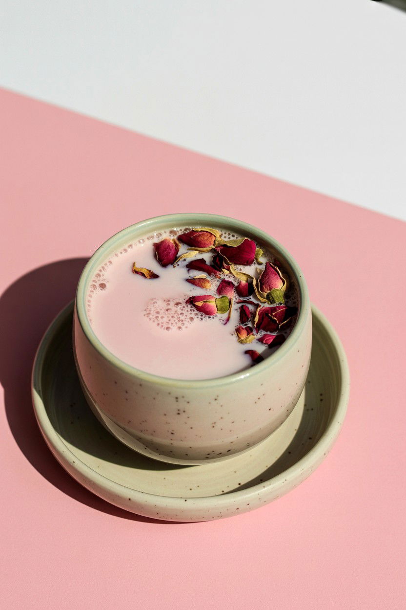 Coconut Rose Milk - 25 Valentine's Day Fancy Drink Ideas