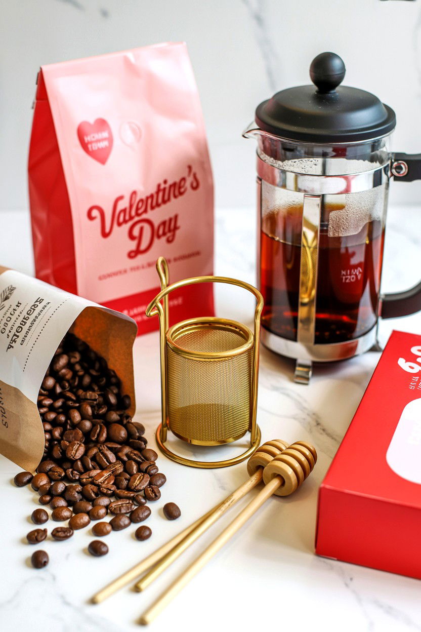 Coffee And Tea Gift - 25 Valentine's Day Care Package Ideas for Her