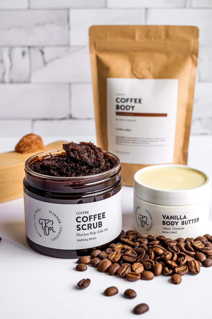 Coffee Body Scrub - 25 Valentine's Day Pamper Gift Basket Ideas
