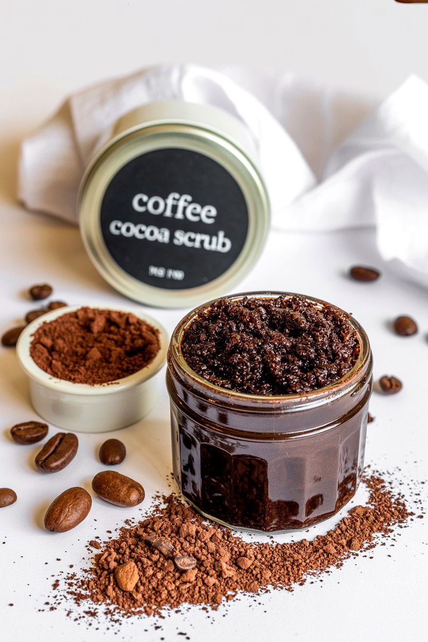 Coffee Cocoa Scrub - 25 Valentine's Day Body Scrub Ideas