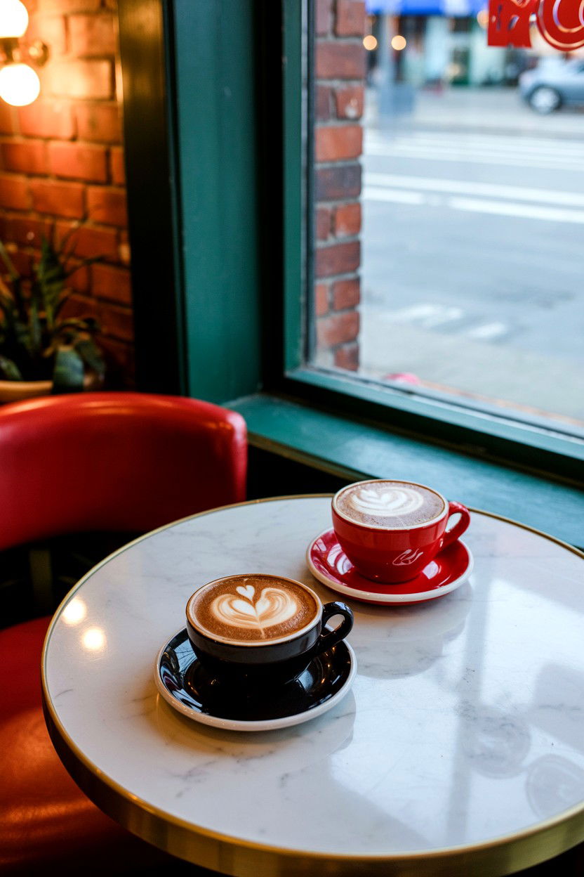 Coffee Date - 25 Cheap Valentine's Day Romantic Ideas