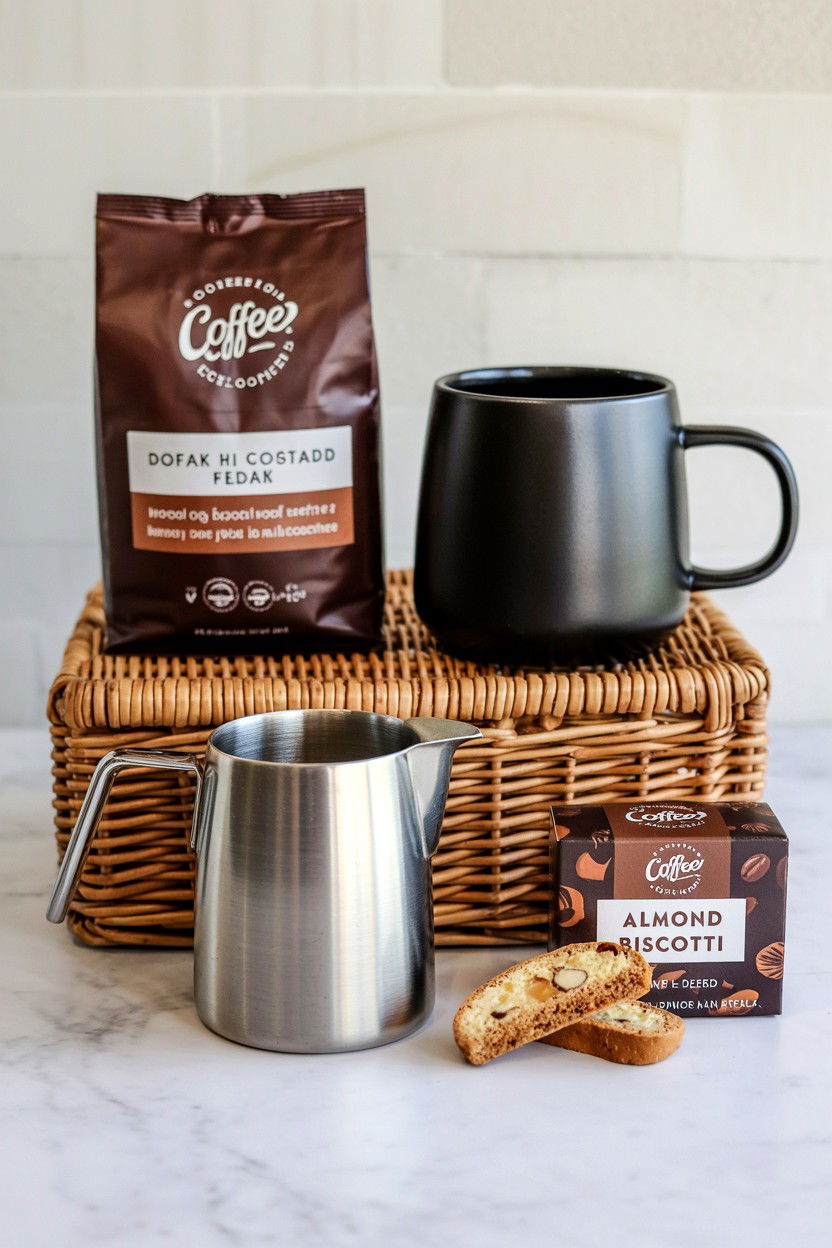 Coffee Lovers Set - 25 Valentine's Day At Home Gift Basket Ideas