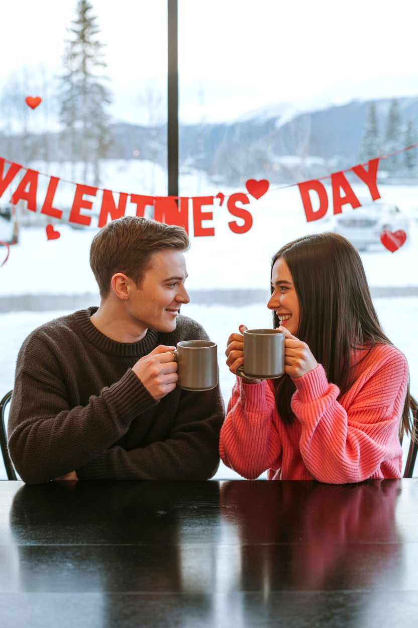 Coffee Shop - 25 Valentine's Day Photo Location Ideas