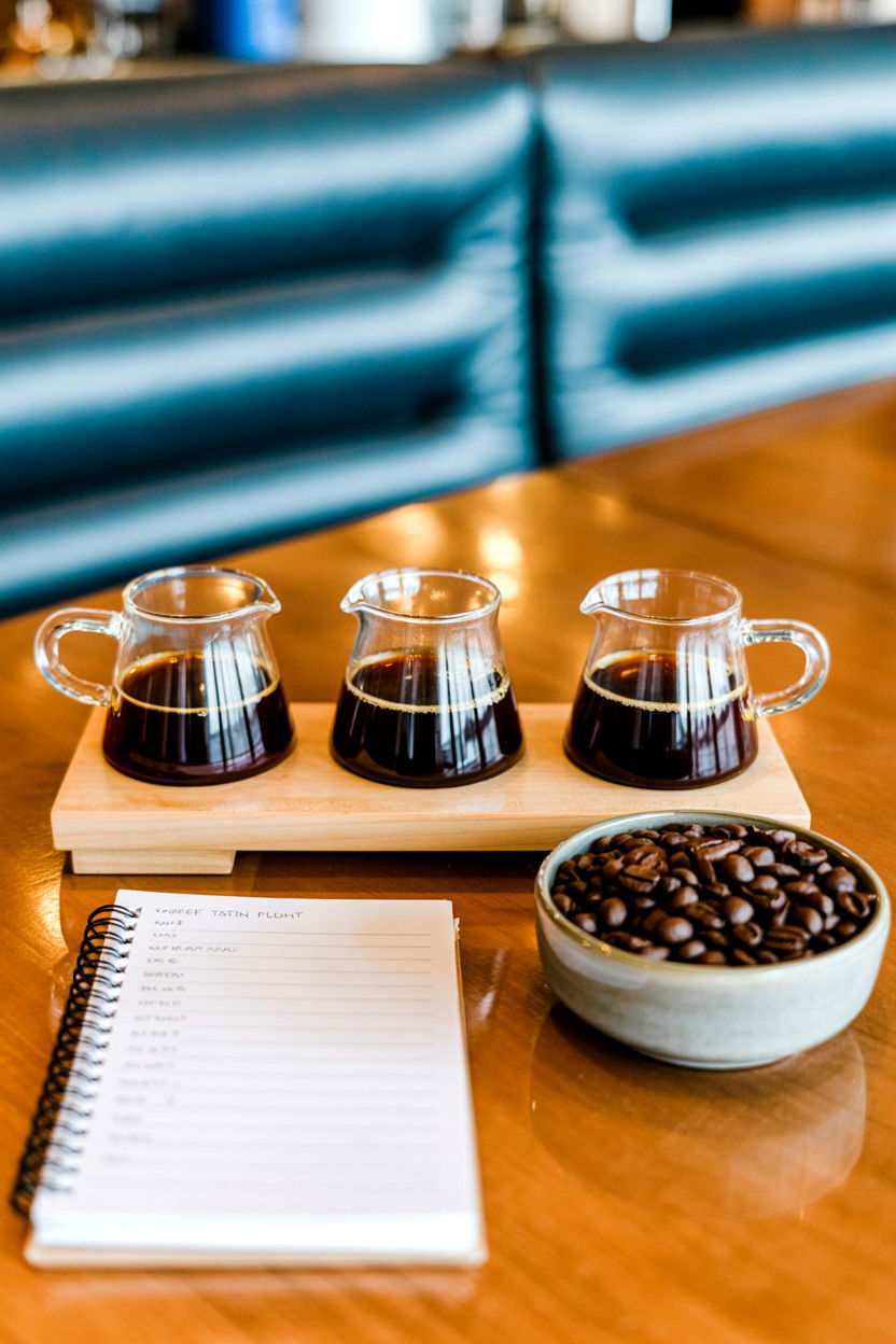 Coffee Tasting Flight - 25 Valentine's Day Ideas for Foodies