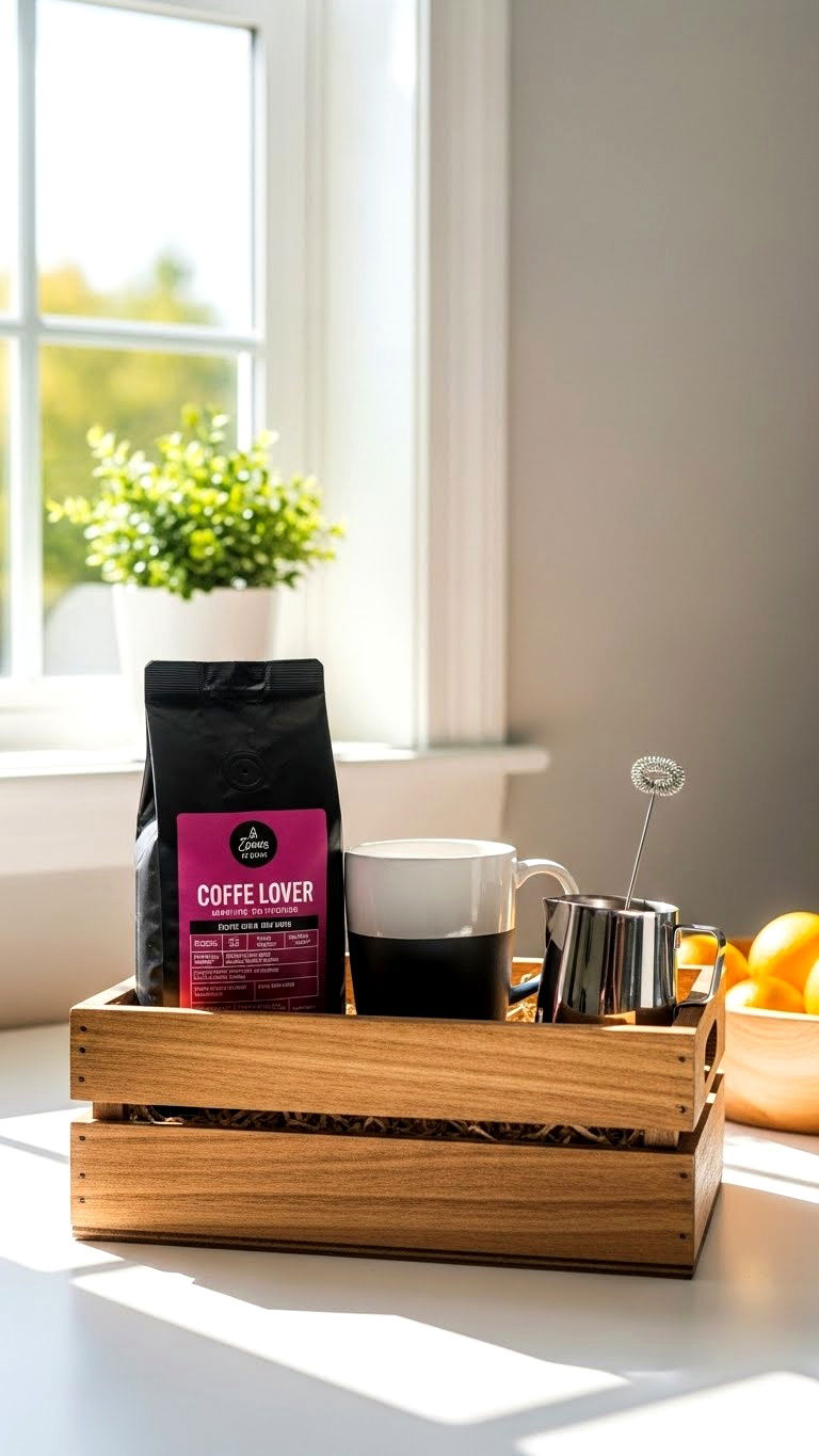Coffee lover gift basket - 25 valentine's day gift basket ideas
