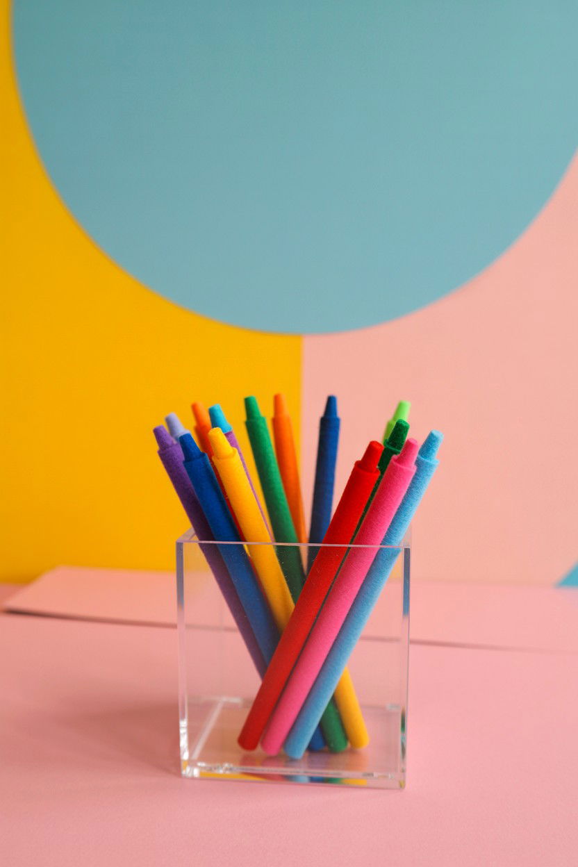 Colorful Felt Pens - 25 Valentine's Day Teacher Treat Ideas