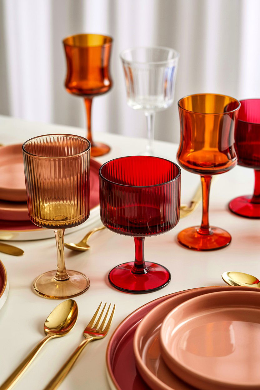 Colorful Glassware - 25 Maximalist Valentine's Day Ideas