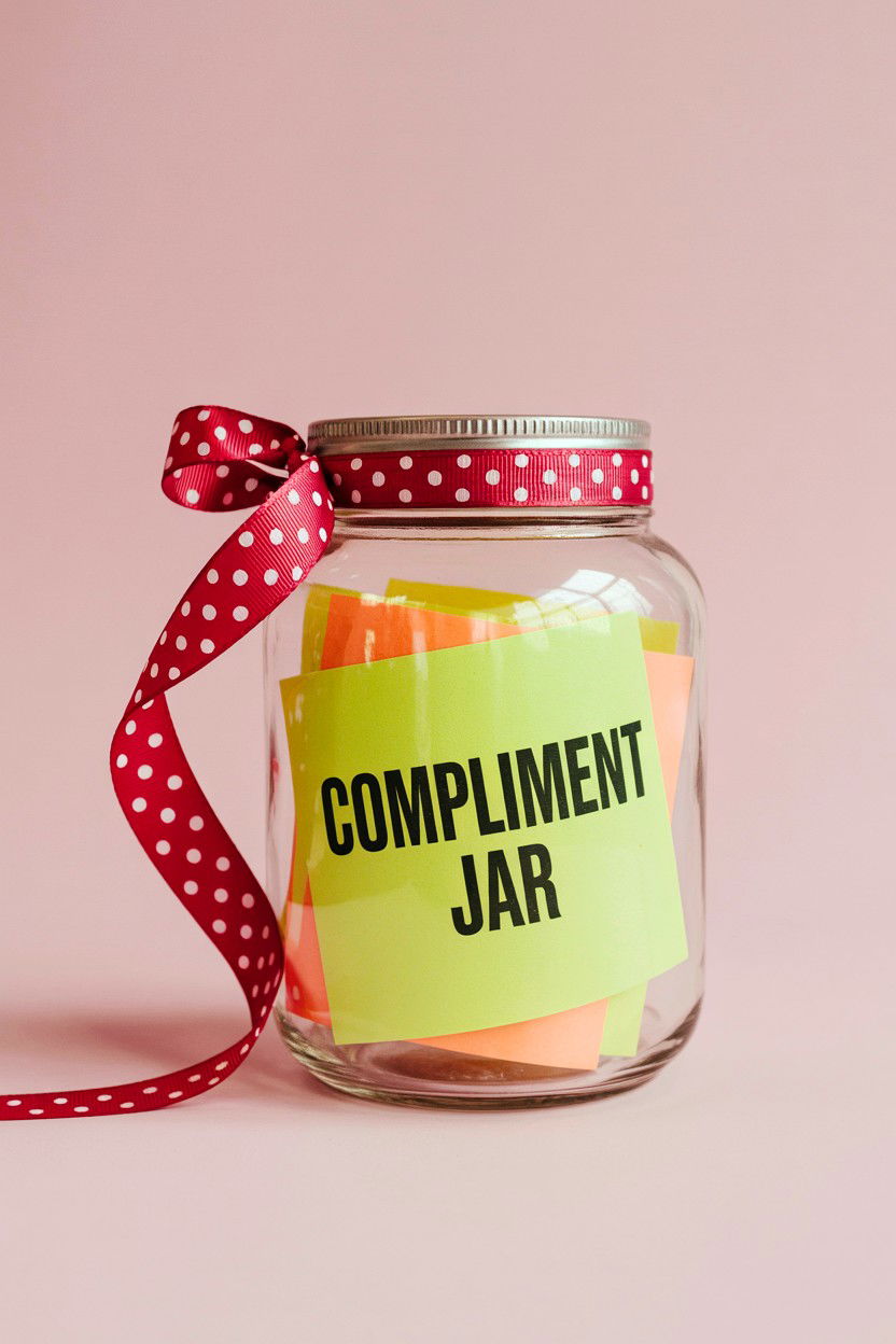 Compliment Jar - 25 Valentine's Day Wish Jar Ideas