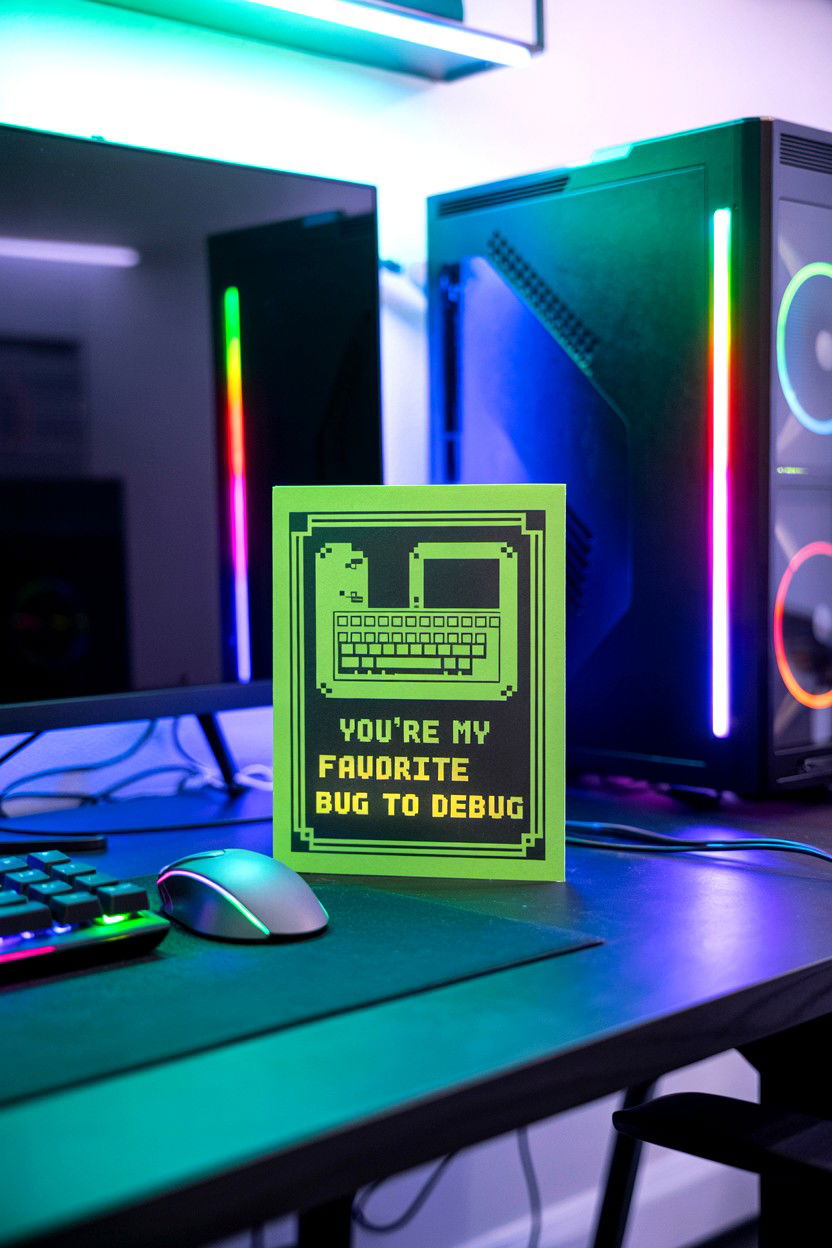 Computer Valentine Card - 25 Funny Valentine's Day Card Ideas