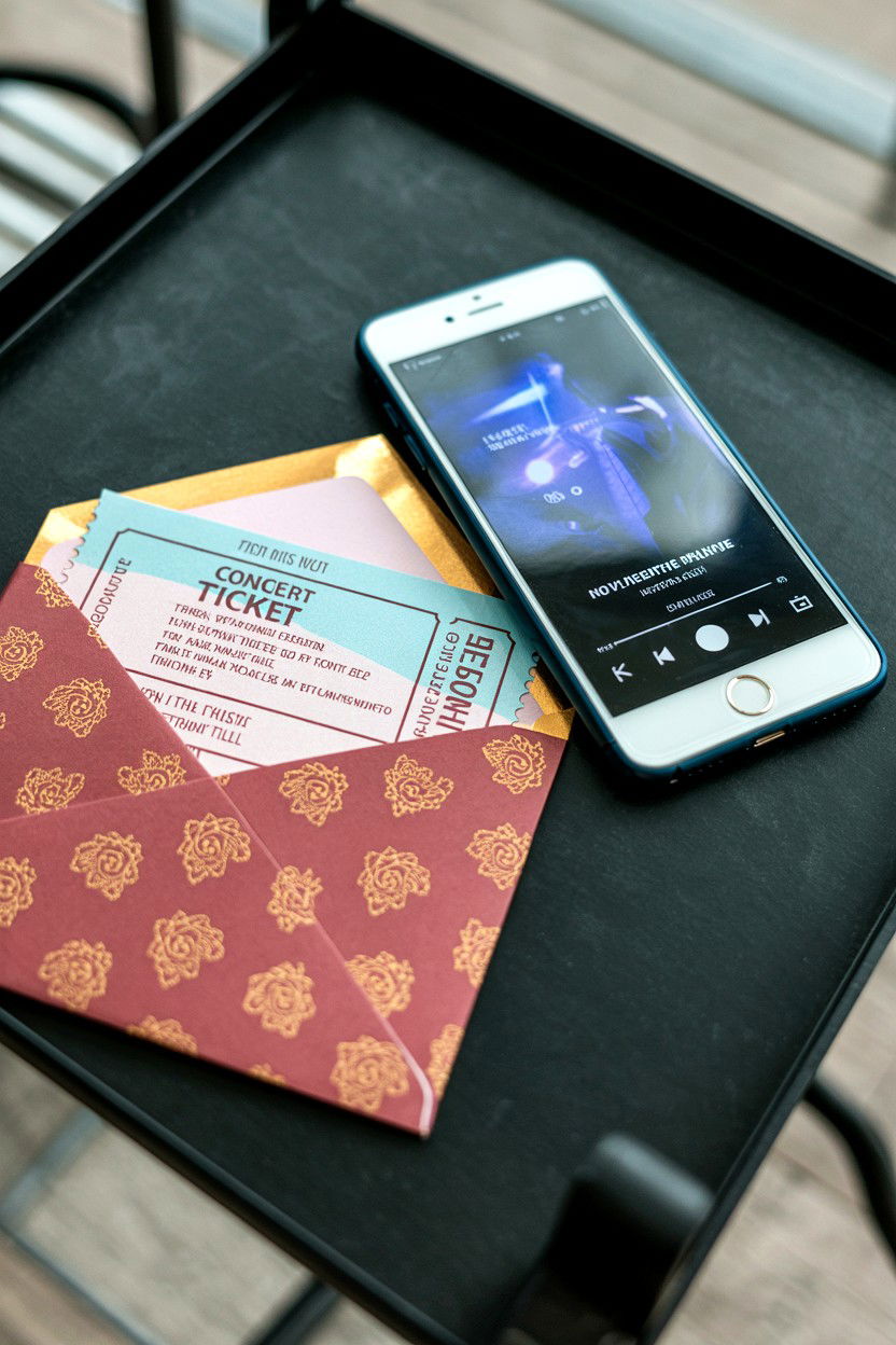 Concert Ticket Reveal - 25 Valentine's Day Playlist Gift Ideas