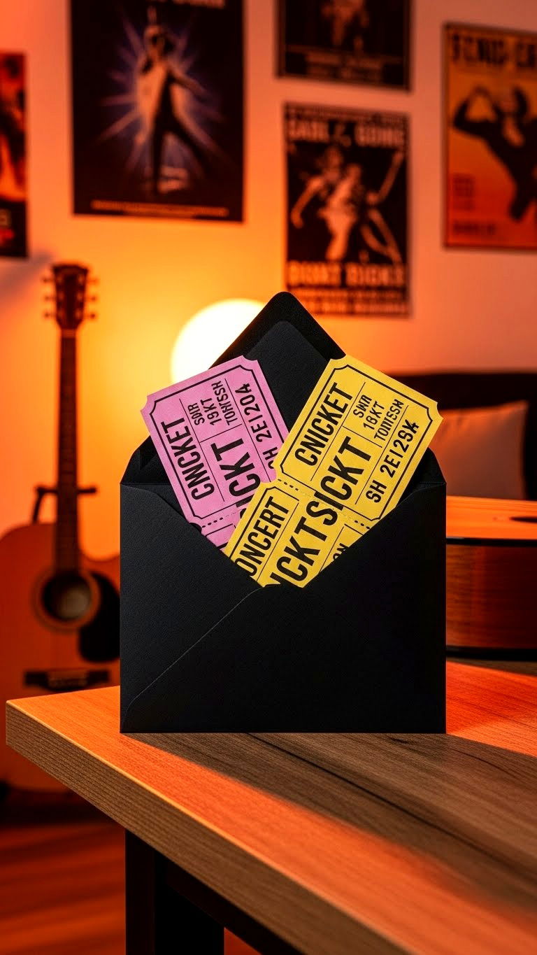 Concert Ticket Surprise - 25 valentine's day ideas for him