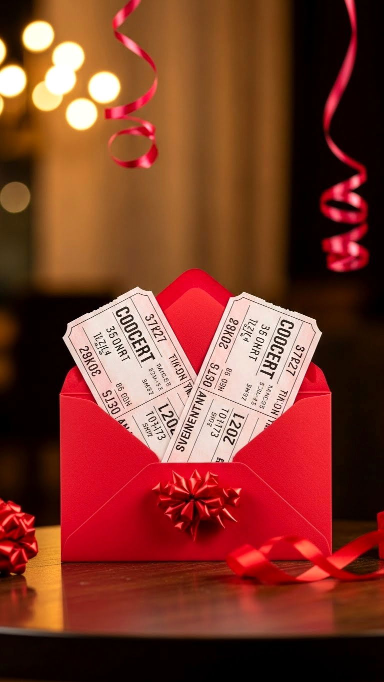 Concert Tickets Gift - 25 valentine's day for ideas for wife