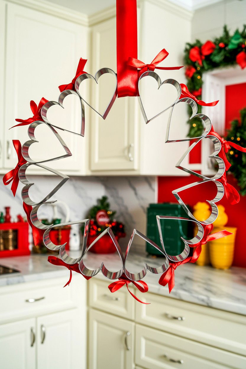 Cookie Cutter Wreath - 25 Dollar Store Valentine's Day Wreath Ideas
