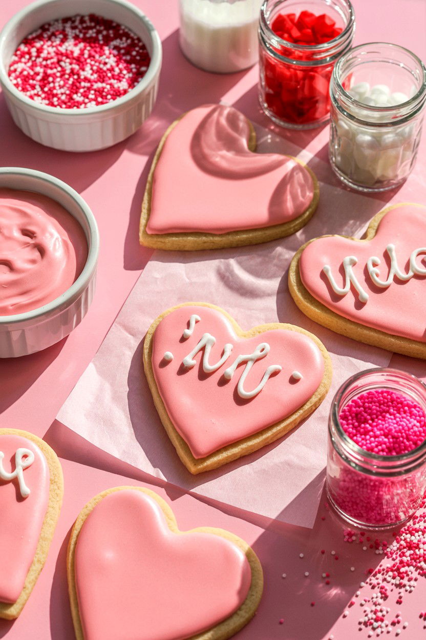 Cookie Decorating Station - 25 Valentine's Day House Party Ideas