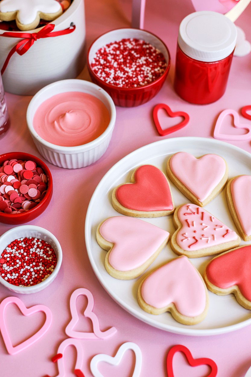 Cookie Decorating Station - 25 Valentine's Day Party Ideas