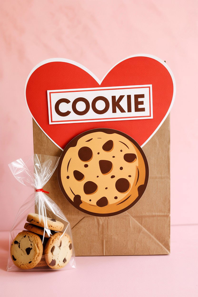Cookie Teacher Valentine Card - 25 Valentine's Day Cards for Teachers