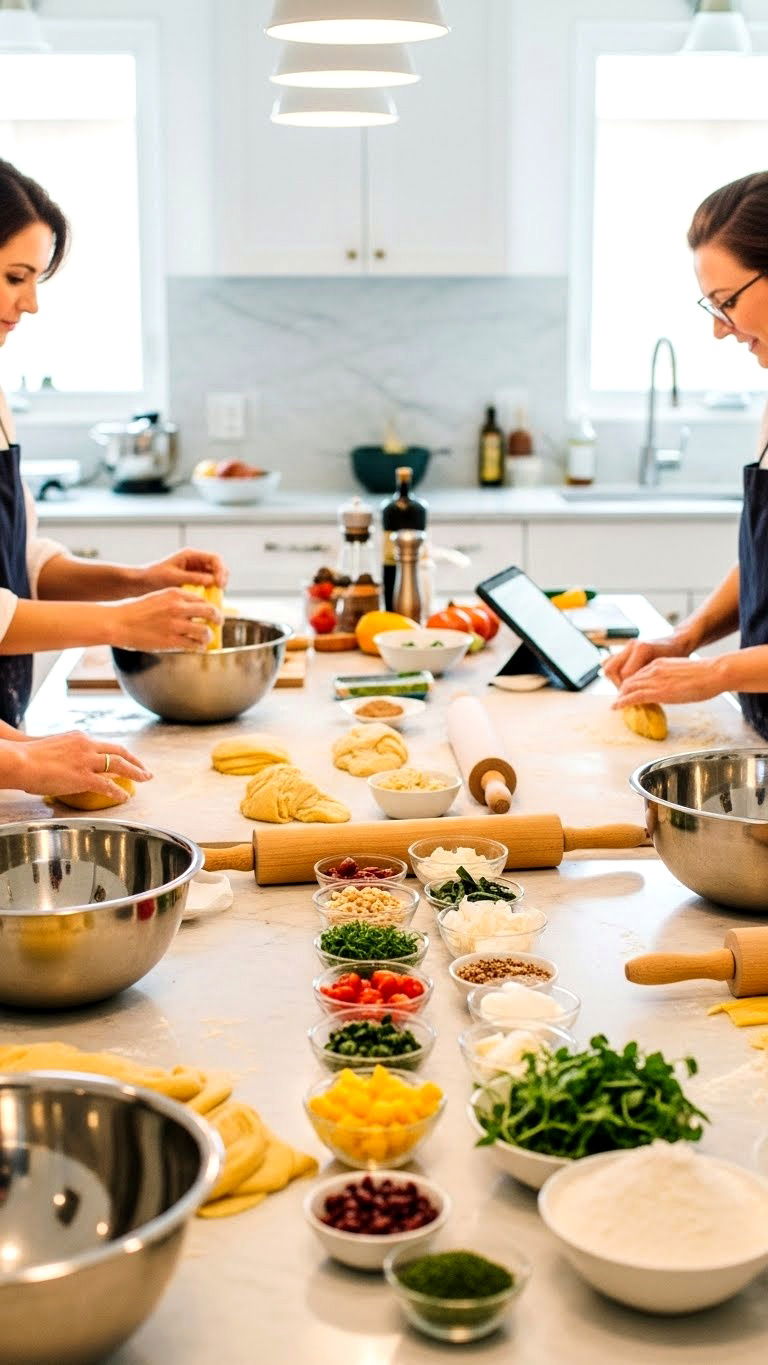 Cooking Class At Home - 25 valentine's day for friends