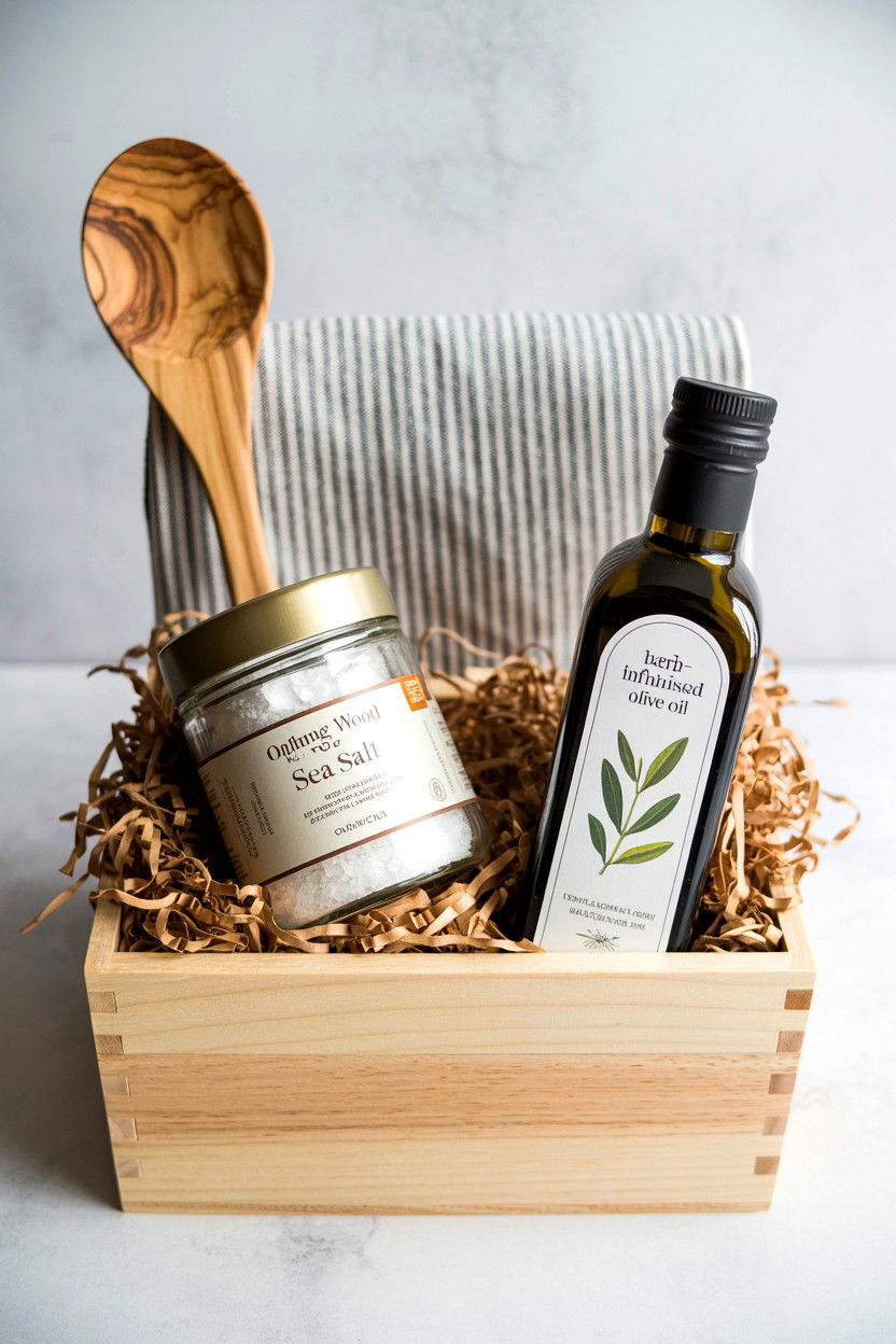 Cooking Gift Basket - 25 Valentine's Day Romantic Gift Basket Ideas