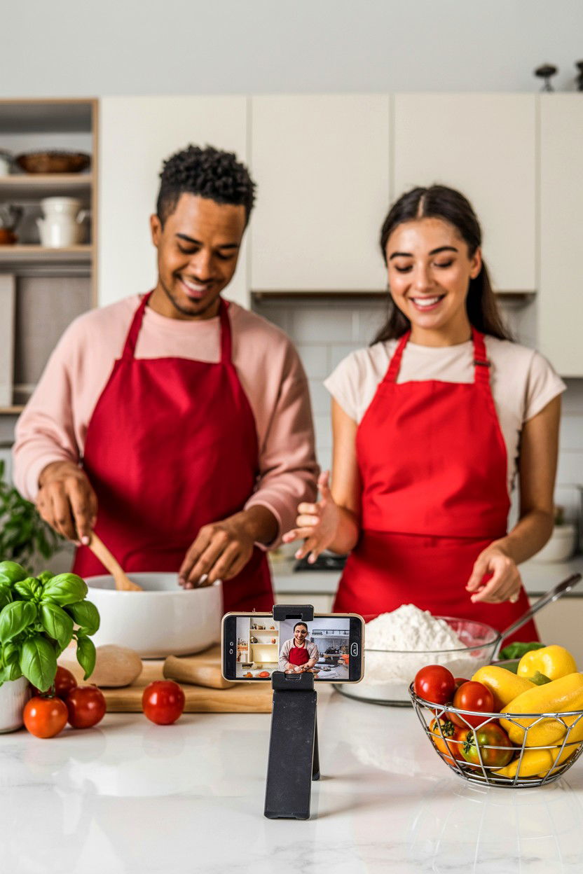 Cooking Same Recipe - 25 Long Distance Valentine's Day Video Call Ideas