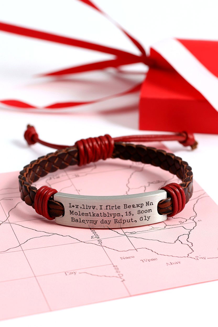 Coordinate Bracelet - 25 Valentine's Day Map Gift Ideas