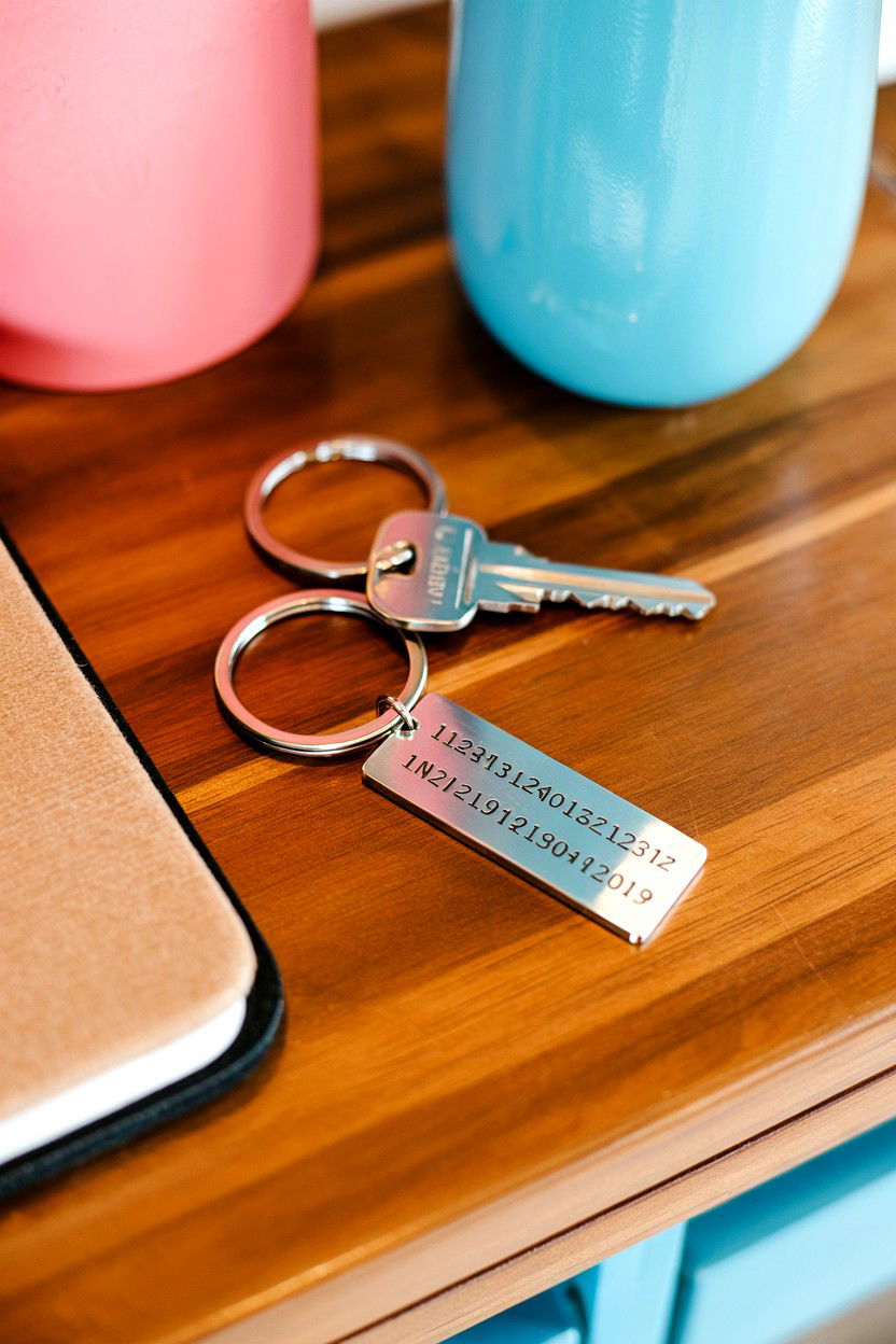 Coordinates Keychain - 25 Long Distance Valentine's Day Gift Ideas