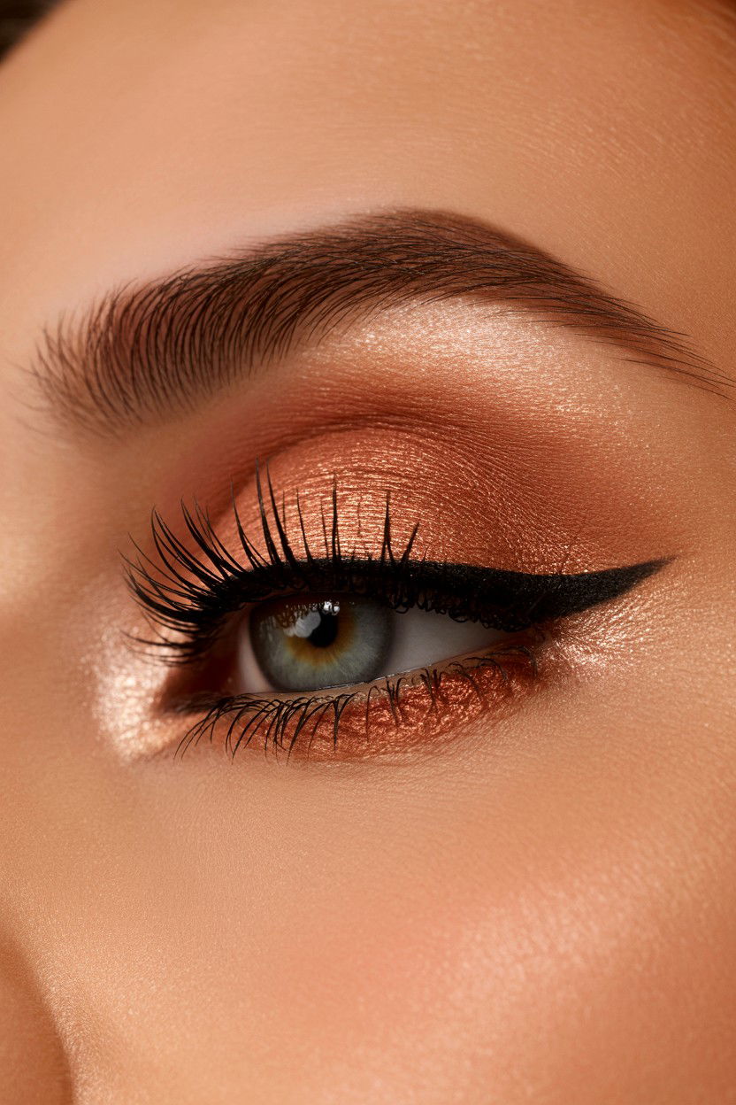 Copper Rose Shadow - 25 Valentine's Day Eyeshadow Ideas
