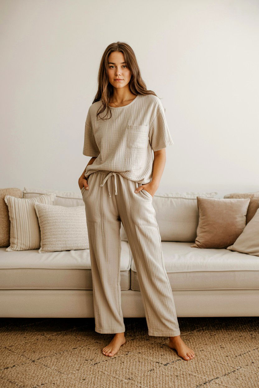 Cotton Lounge Set - 25 Minimalist Valentine's Day Ideas