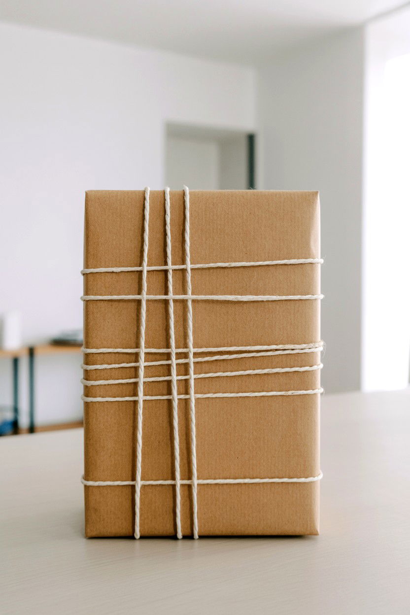 Cotton Twine String - 25 Valentine's Day Kraft Paper Wrap Ideas