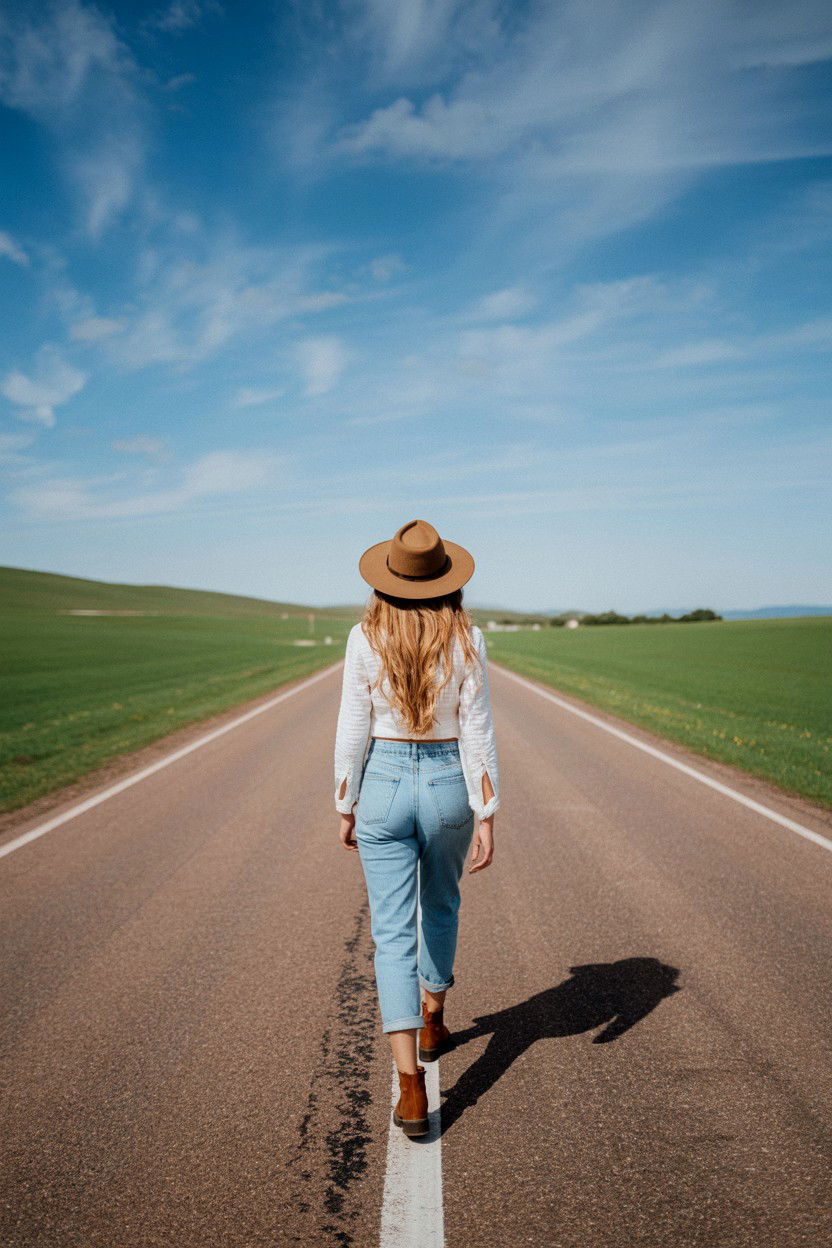Country Road Stroll - 25 Valentine's Day Outdoor Photo Ideas