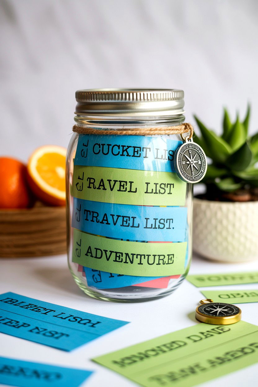 Couple Bucket List Jar - 25 Valentine's Day Wish Jar Ideas