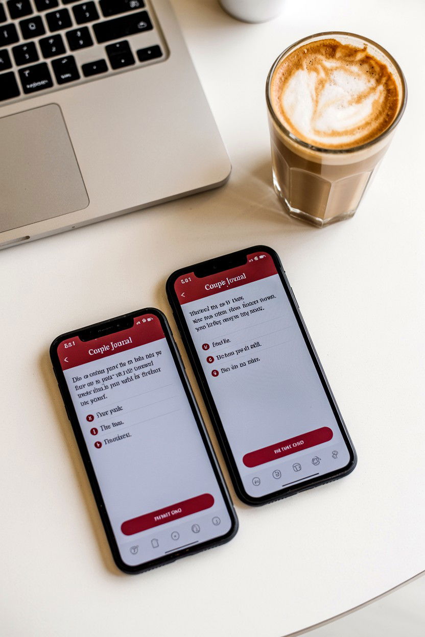 Couple Journal App - 25 Long Distance Valentine's Day Countdown Ideas