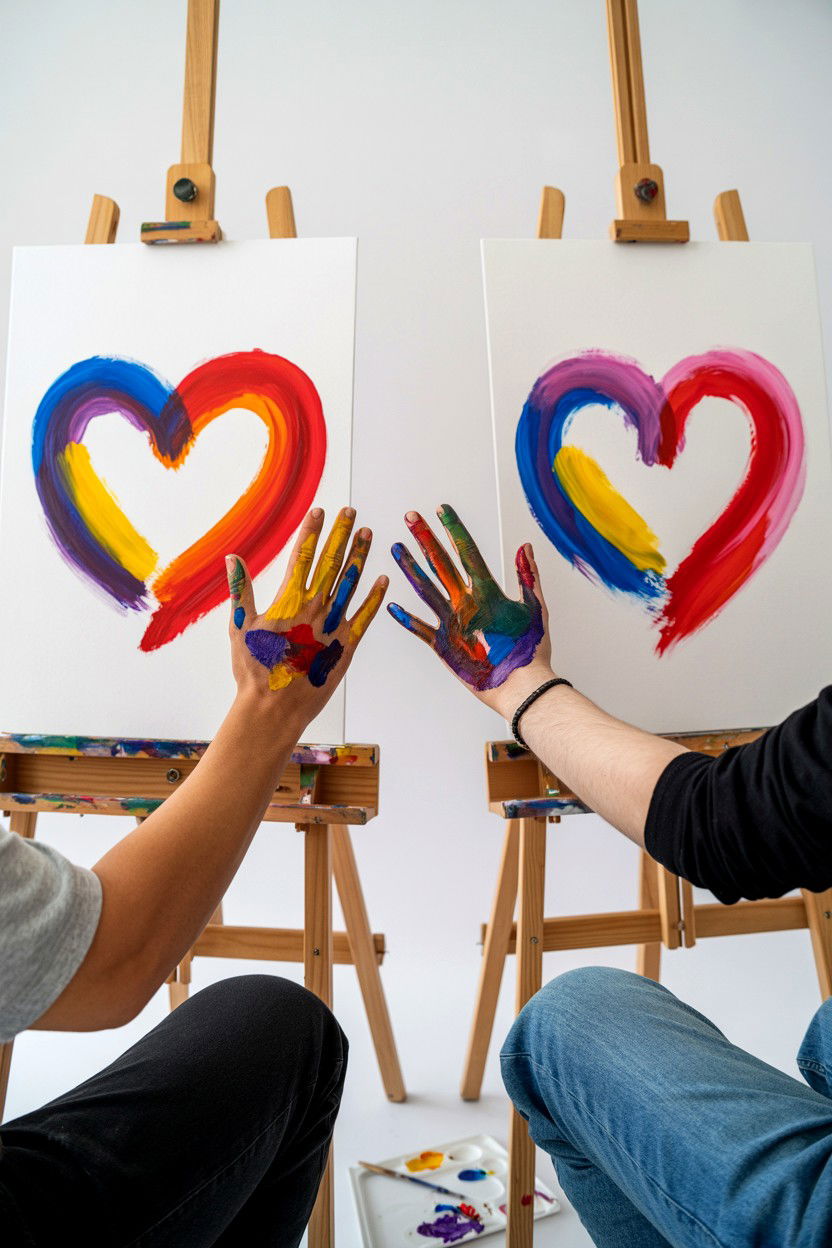 Couple Painting Session - 25 Valentine's Day Love Games