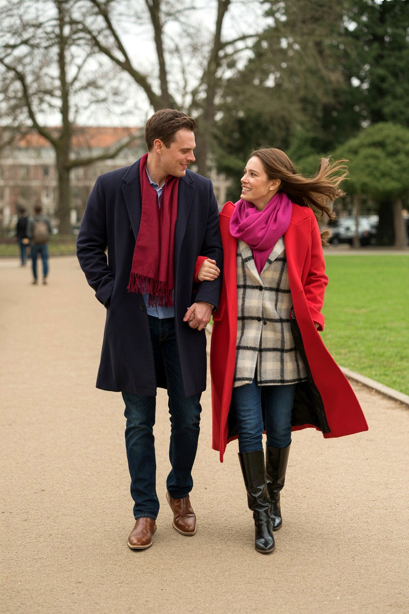 Couple Walking In Park - 25 Valentine's Day Candid Photo Ideas