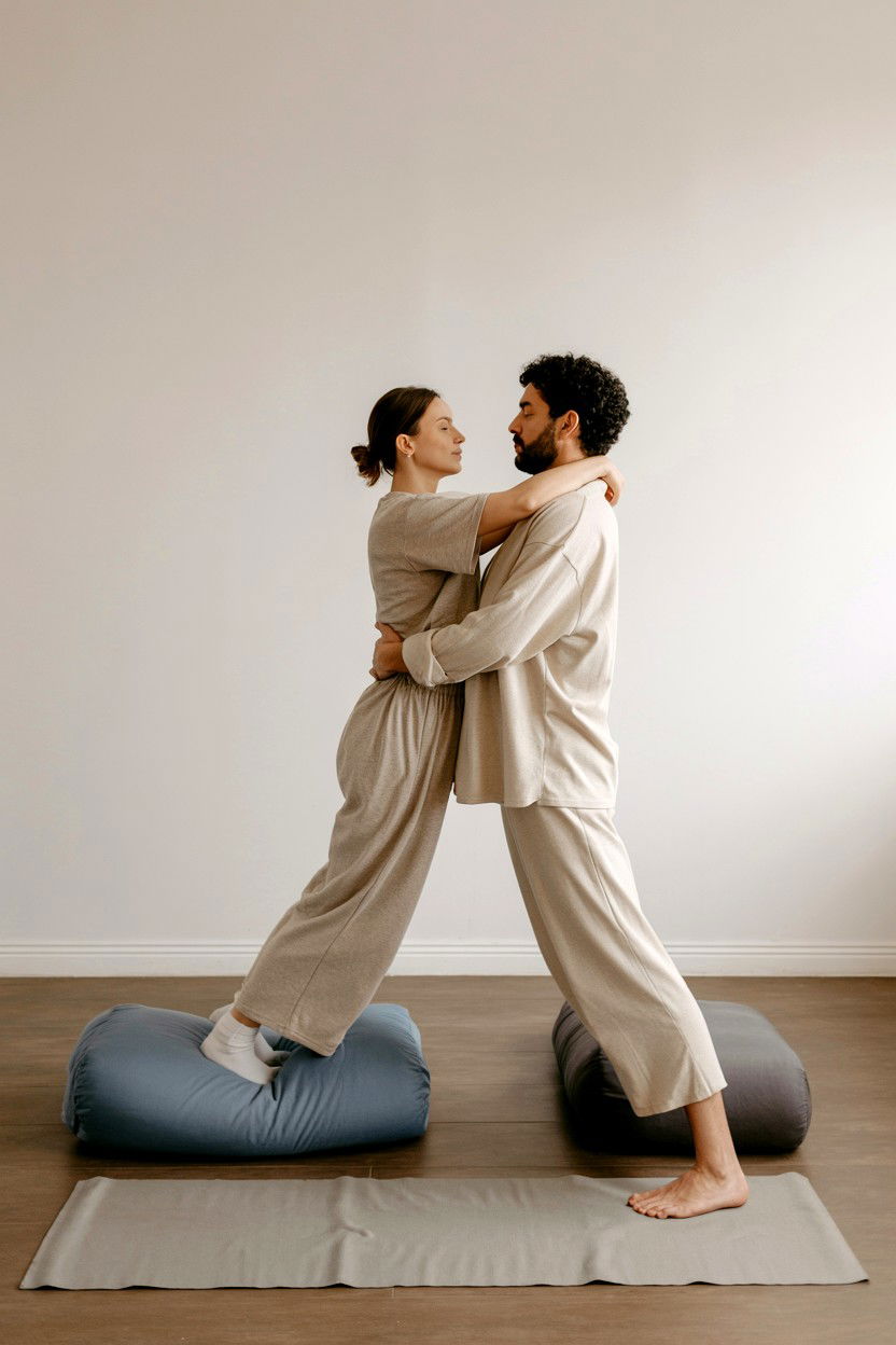 Couples Restorative Yoga - 25 Valentine's Day Yoga Ideas