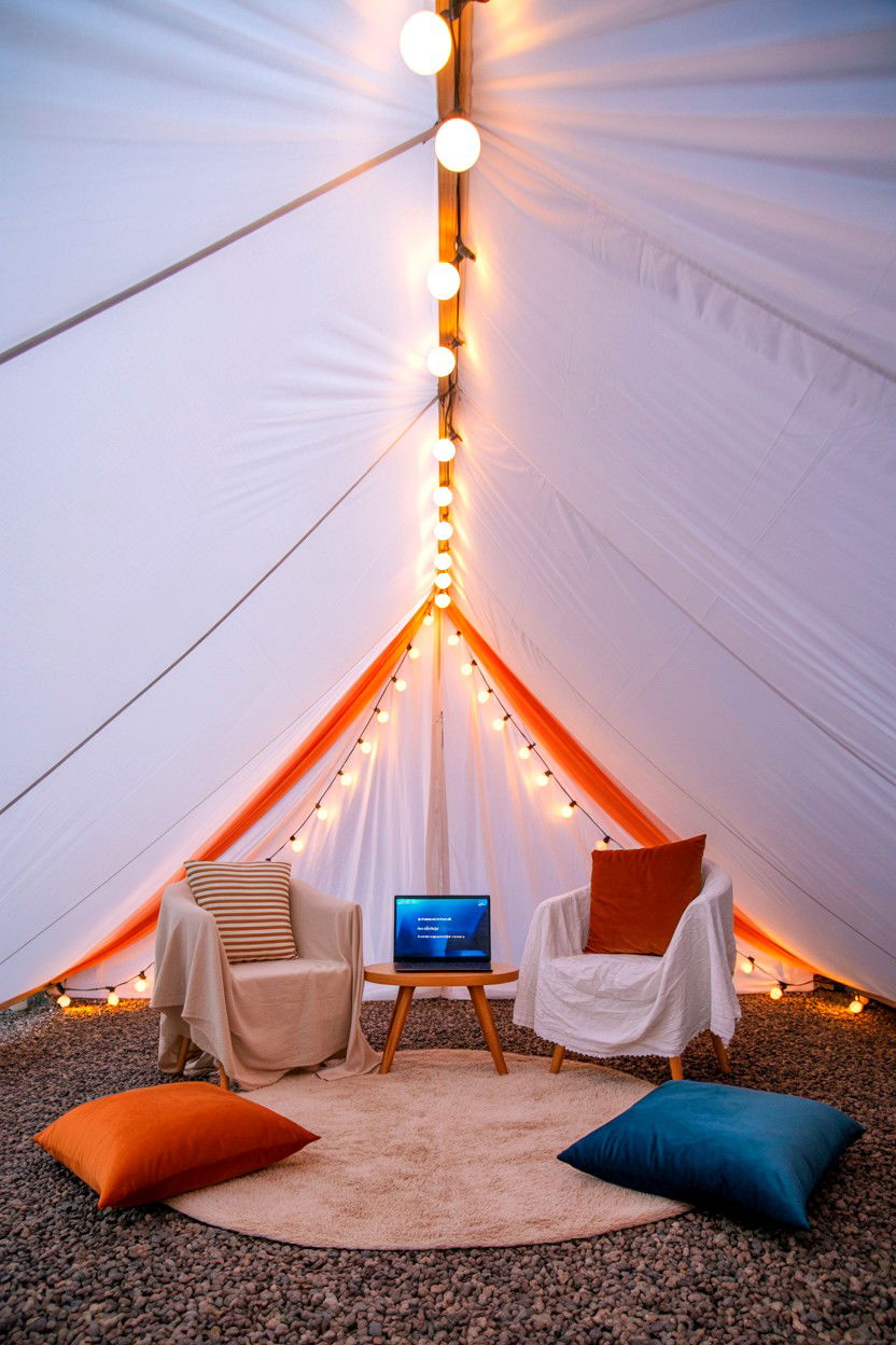 Cozy Blanket Fort - 25 Long Distance Valentine's Day Watch Party Ideas