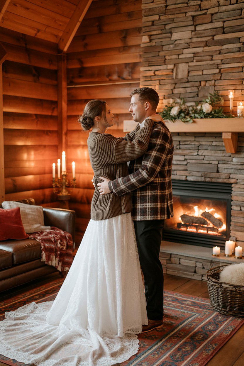Cozy Cabin Wedding - 25 Valentine's Day Elopement Ideas
