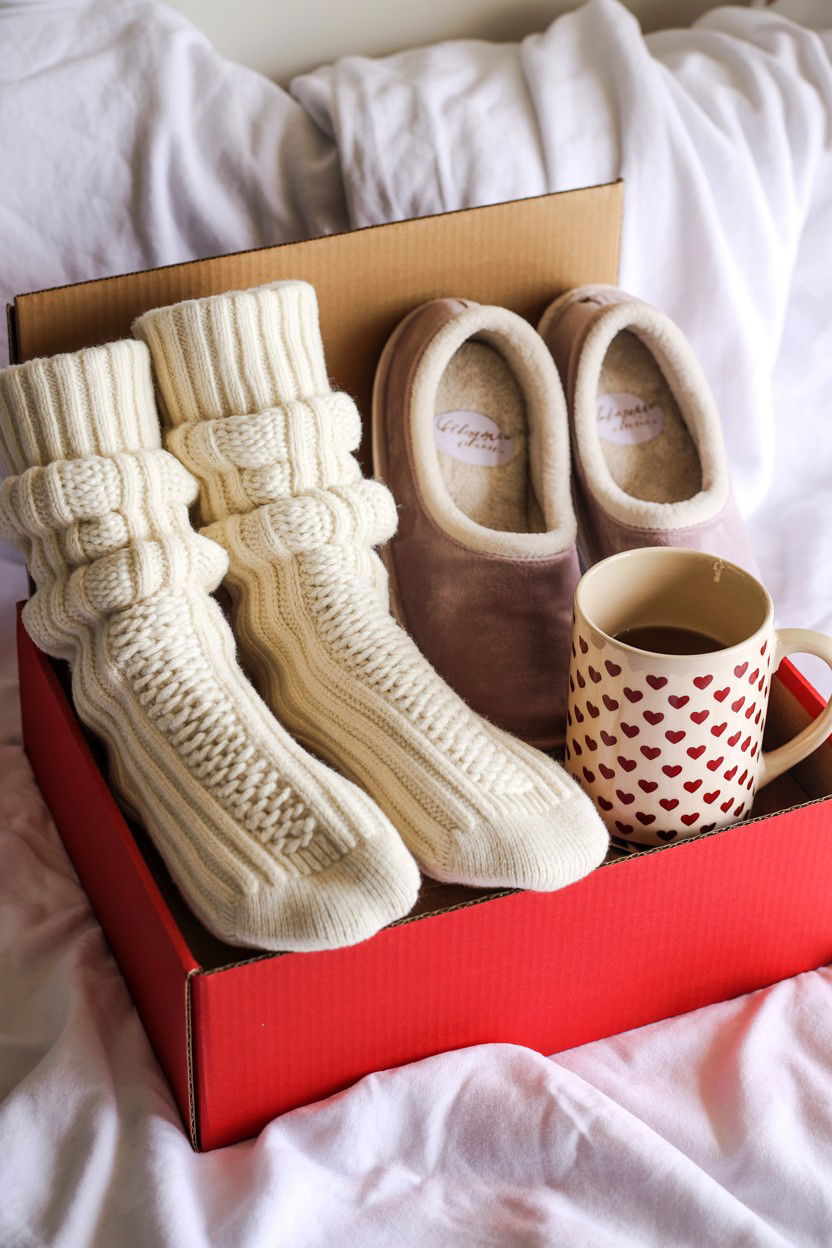 Cozy Night In Box - 25 Valentine's Day Care Package Ideas for Her