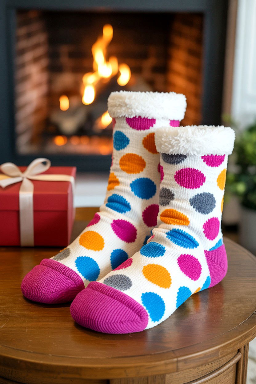 Cozy Socks Gift - 25 Valentine's Day Teacher Treat Ideas