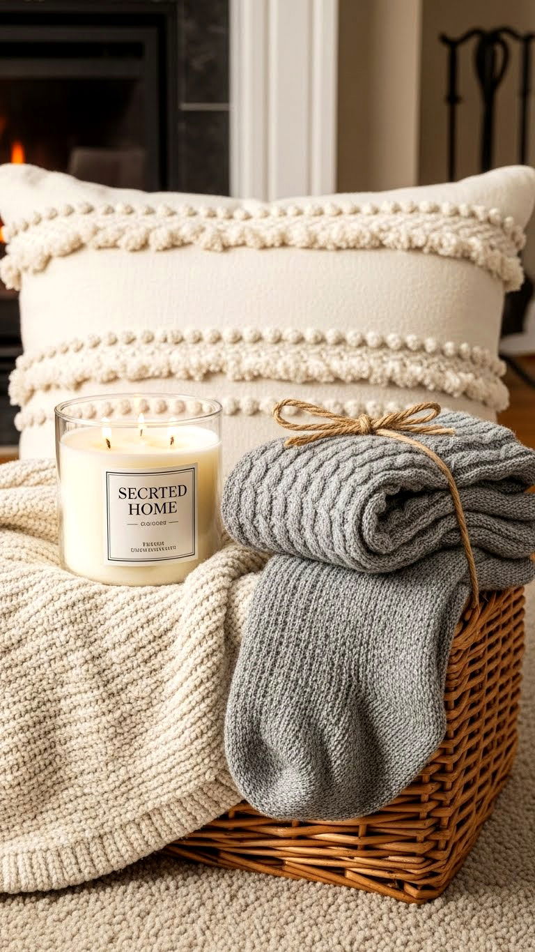 Cozy home gift basket - 25 valentine's day gift basket ideas