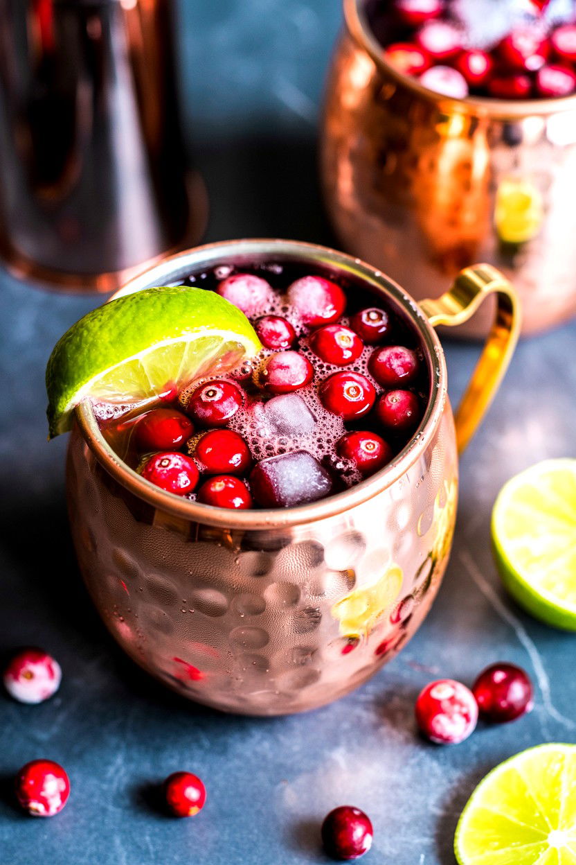 Cranberry Moscow Mule - 25 Valentine's Day Pink Drink Ideas
