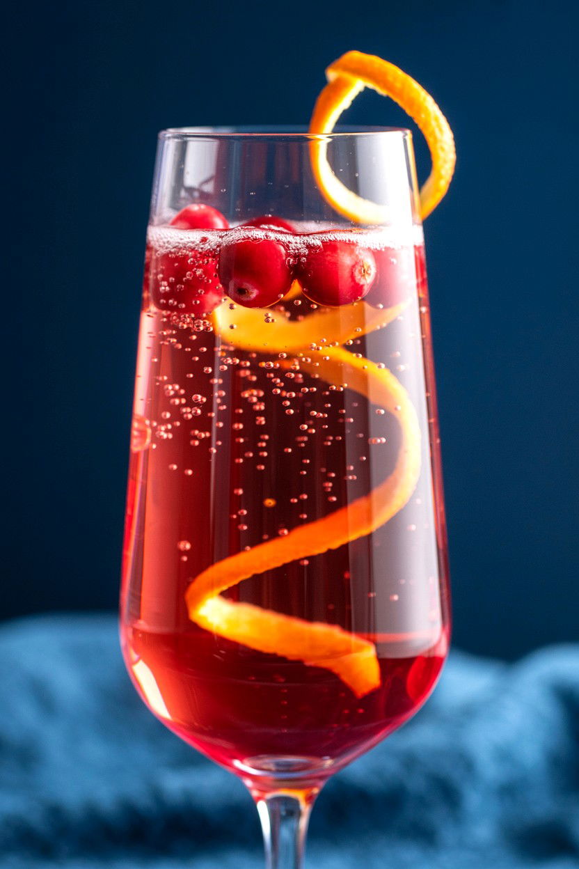 Cranberry Sparkler - 25 Valentine's Day Mocktail Ideas
