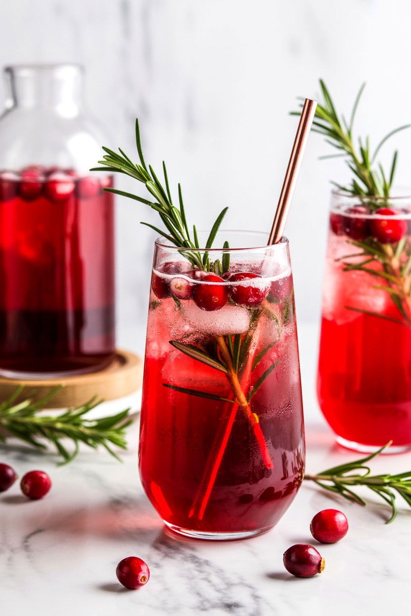 Cranberry Spritzer - 25 Valentine's Day Drink Ideas