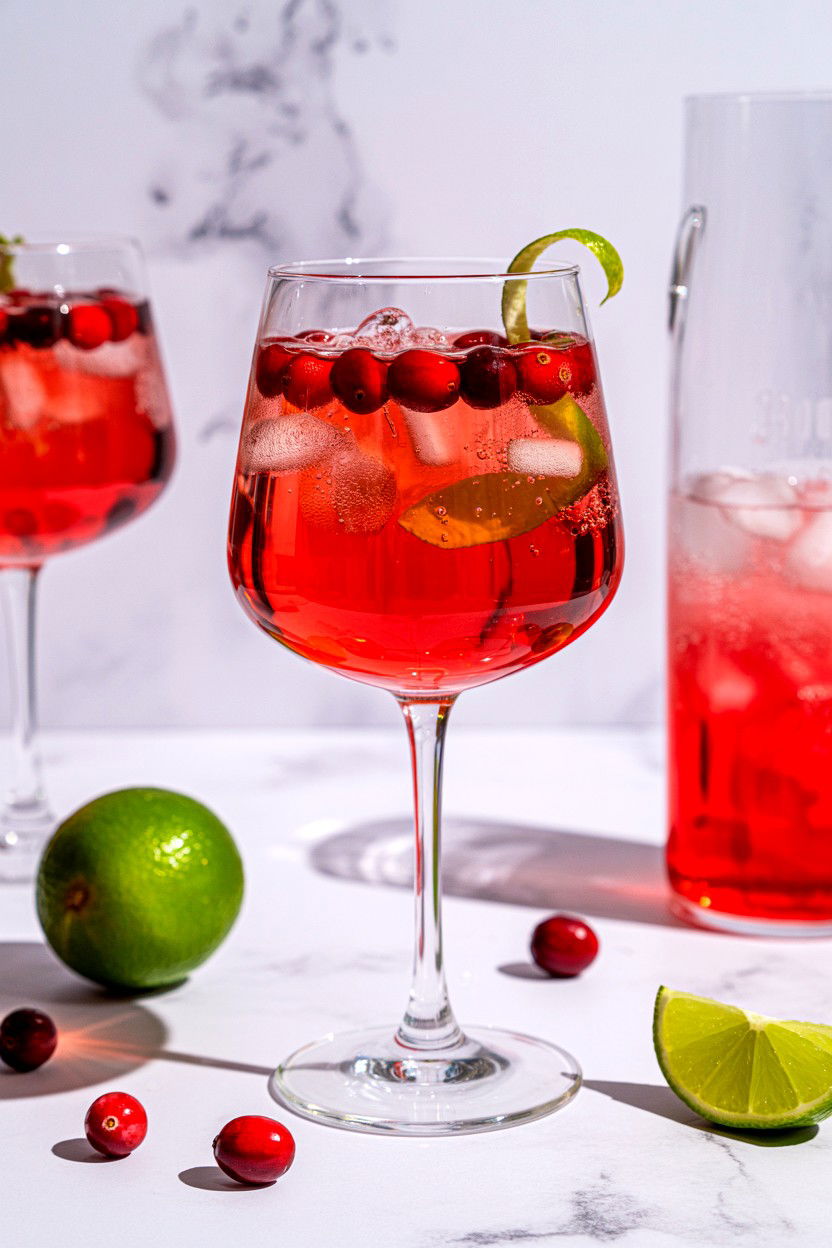 Cranberry Tequila Spritz - 25 Valentine's Day Tequila Cocktails