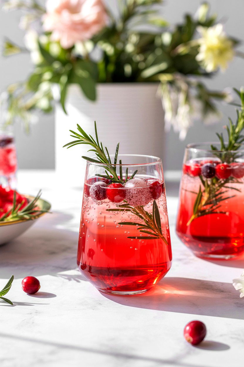 Cranberry Vodka Spritz - 25 Valentine's Day Red Drink Ideas