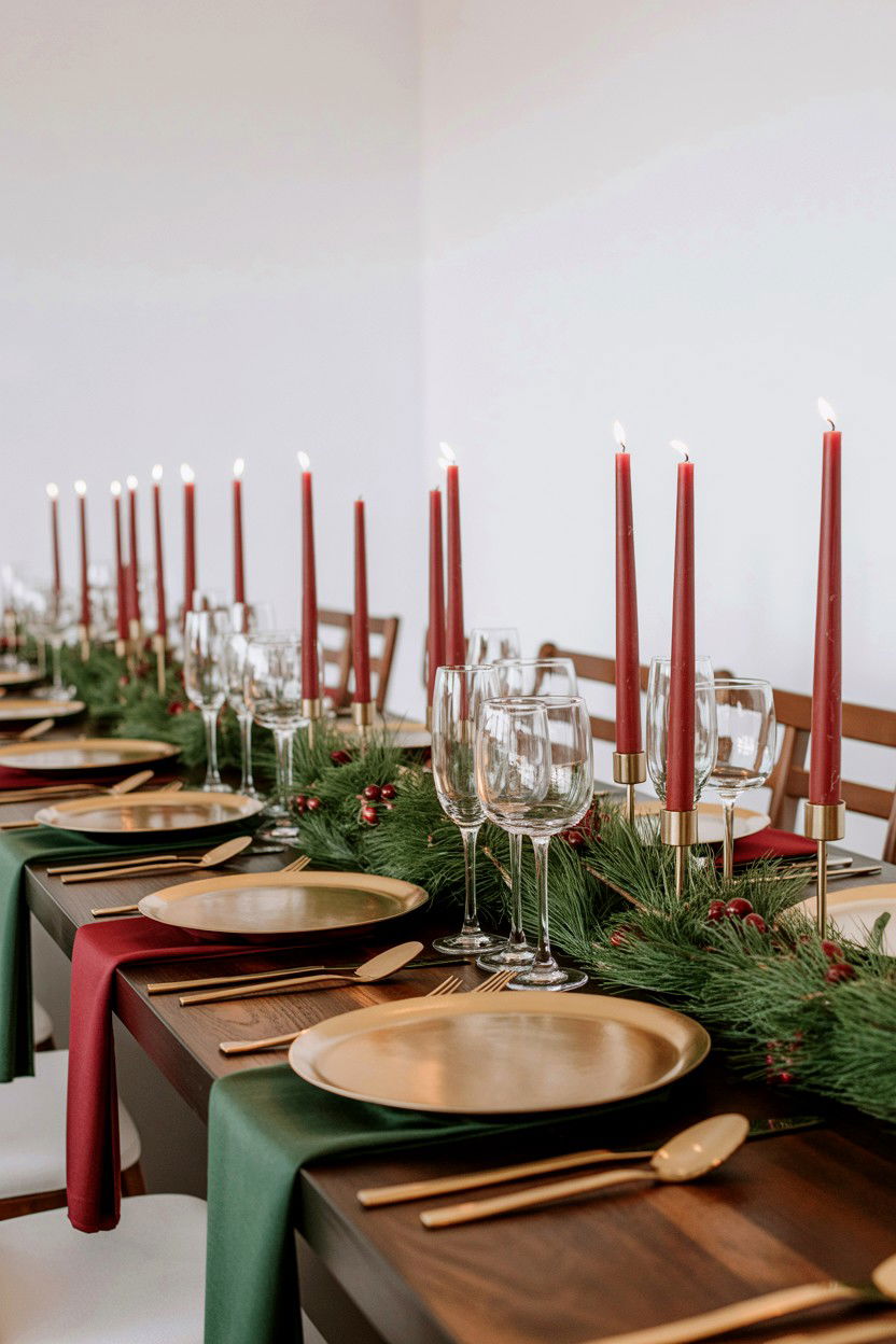 Cranberry and Forest Green Wedding - 25 Valentine's Day Wedding Color Ideas