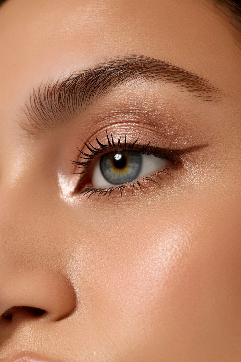 Cream Eyeshadow Look - 25 Valentine's Day Doe Eye Makeup