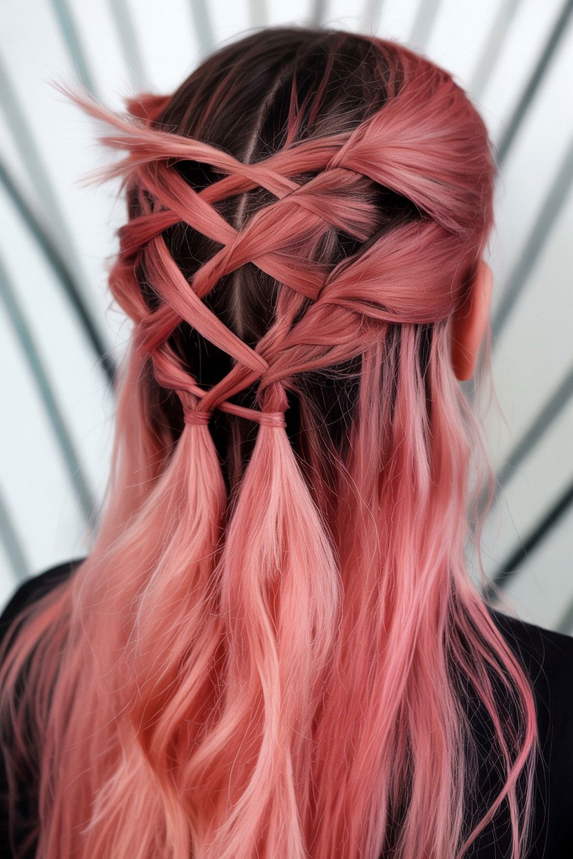 Criss Cross Half Up - 25 Valentine's Day Hair Tutorials