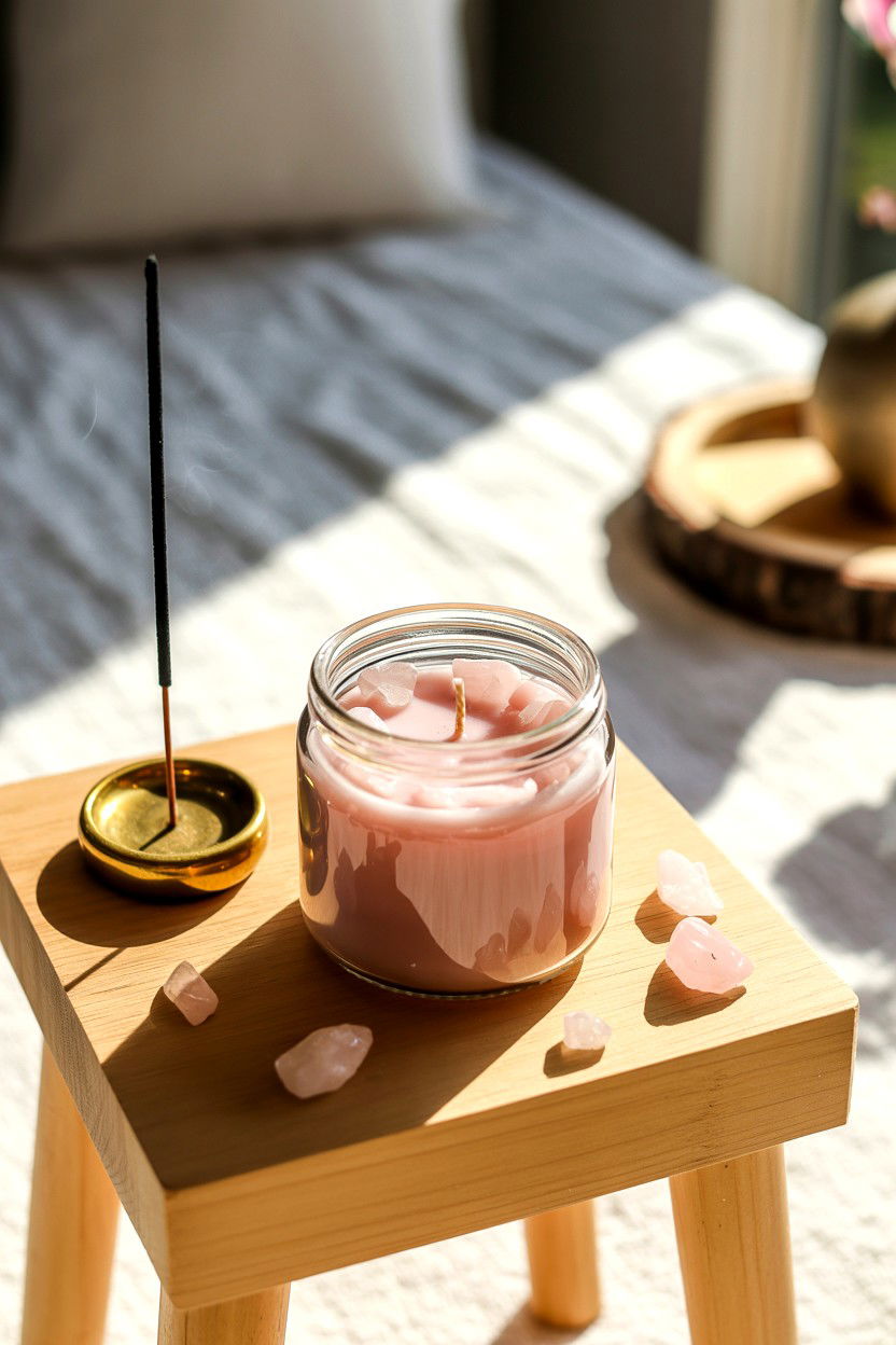 Crystal Infused Jar - 25 Valentine's Day Jar Candle Ideas